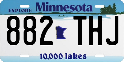 MN license plate 882THJ