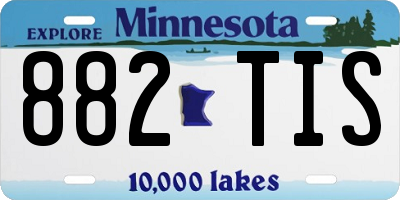MN license plate 882TIS
