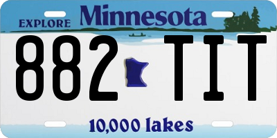 MN license plate 882TIT