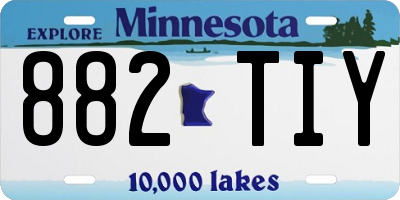 MN license plate 882TIY