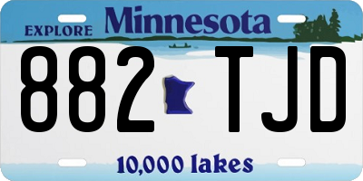 MN license plate 882TJD