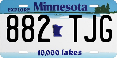 MN license plate 882TJG