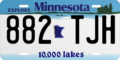 MN license plate 882TJH