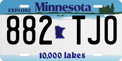 MN license plate 882TJO