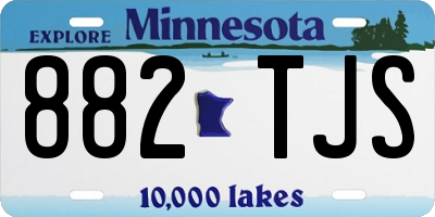 MN license plate 882TJS