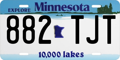 MN license plate 882TJT