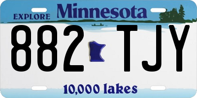 MN license plate 882TJY