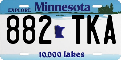 MN license plate 882TKA