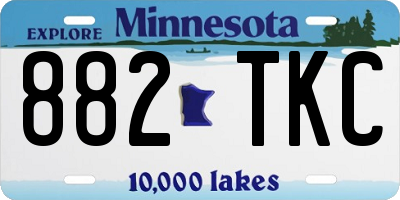 MN license plate 882TKC