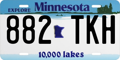 MN license plate 882TKH