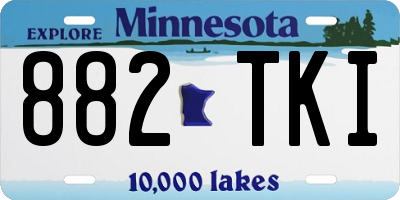 MN license plate 882TKI