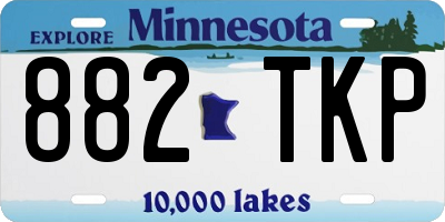 MN license plate 882TKP