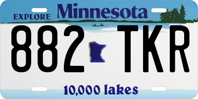 MN license plate 882TKR