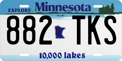 MN license plate 882TKS