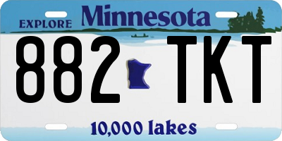 MN license plate 882TKT