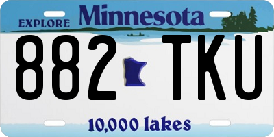 MN license plate 882TKU