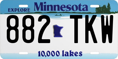 MN license plate 882TKW
