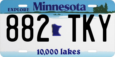 MN license plate 882TKY