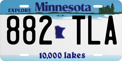 MN license plate 882TLA