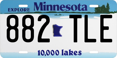 MN license plate 882TLE