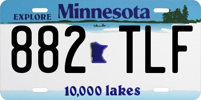 MN license plate 882TLF