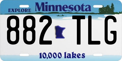 MN license plate 882TLG