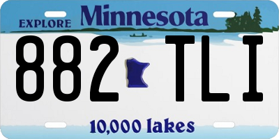 MN license plate 882TLI