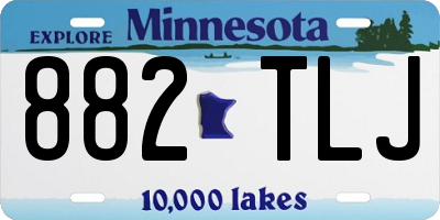 MN license plate 882TLJ