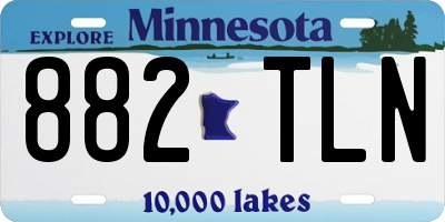 MN license plate 882TLN