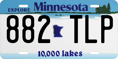 MN license plate 882TLP