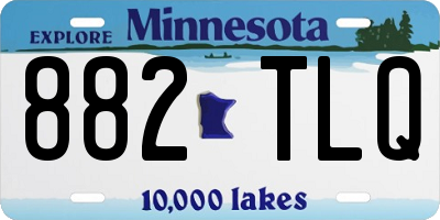 MN license plate 882TLQ