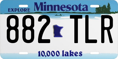 MN license plate 882TLR