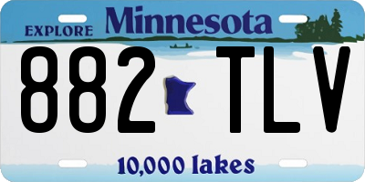 MN license plate 882TLV