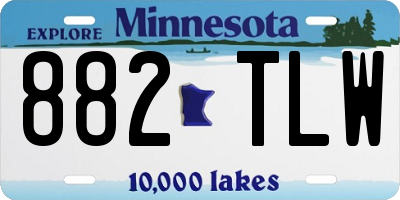 MN license plate 882TLW