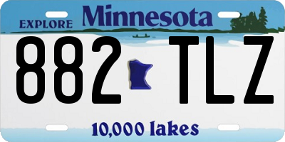 MN license plate 882TLZ
