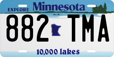 MN license plate 882TMA