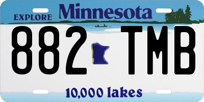 MN license plate 882TMB