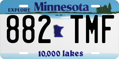 MN license plate 882TMF