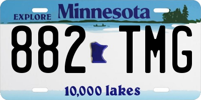 MN license plate 882TMG