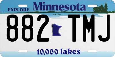 MN license plate 882TMJ