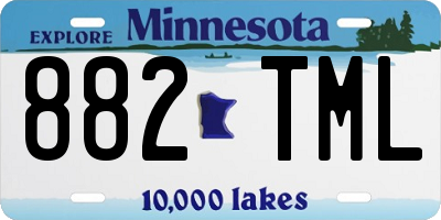 MN license plate 882TML