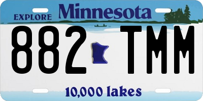 MN license plate 882TMM