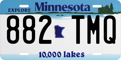MN license plate 882TMQ