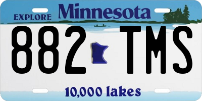 MN license plate 882TMS
