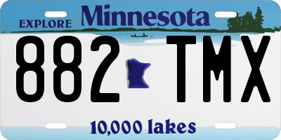 MN license plate 882TMX