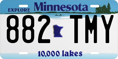 MN license plate 882TMY