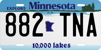 MN license plate 882TNA
