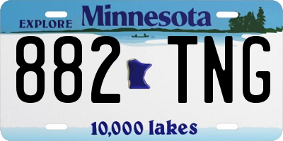MN license plate 882TNG
