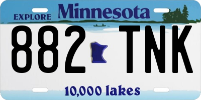MN license plate 882TNK