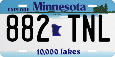 MN license plate 882TNL